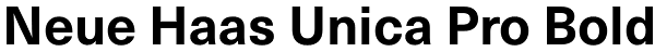 Neue Haas Unica Pro Bold Font
