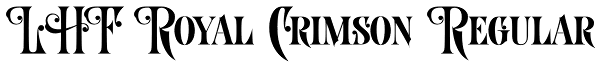 LHF Royal Crimson Regular Font