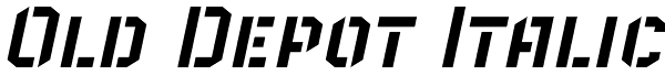 Old Depot Italic Font