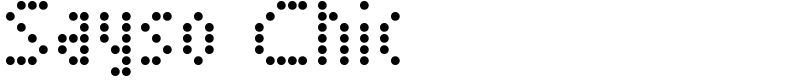 Sayso Chic Font