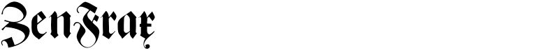 ZenFrax Font