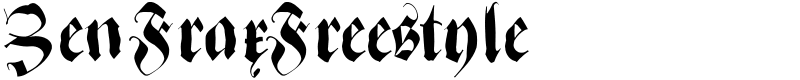 ZenFraxFreestyle Font