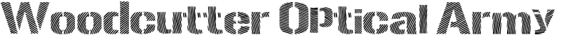 Woodcutter Optical Army Font