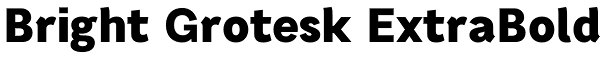 Bright Grotesk ExtraBold Font