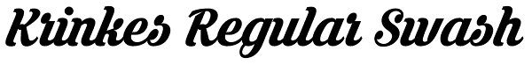 Krinkes Regular Swash Font