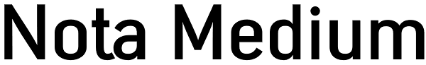 Nota Medium Font
