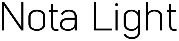 Nota Light Font