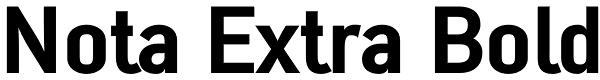 Nota Extra Bold Font
