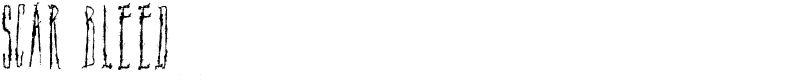 Scar Bleed Font