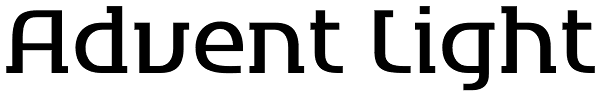 Advent Light Font