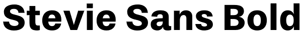 Stevie Sans Bold Font