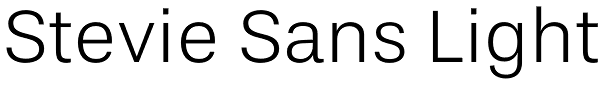 Stevie Sans Light Font