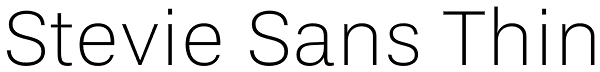 Stevie Sans Thin Font