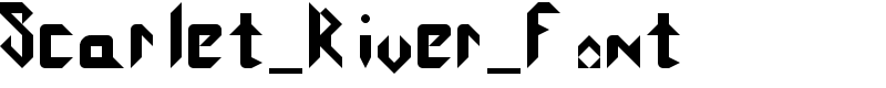 Scarlet_River_Font Font