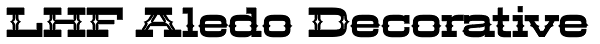 LHF Aledo Decorative Font