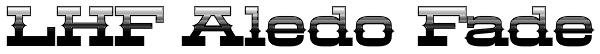 LHF Aledo Fade Font