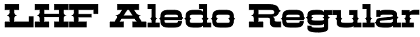 LHF Aledo Regular Font