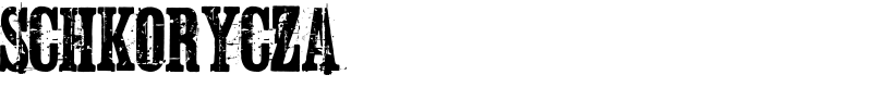 Schkorycza Font