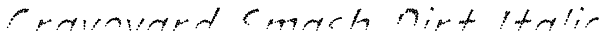 Graveyard Smash Dirt Italic Font