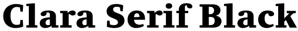Clara Serif Black Font