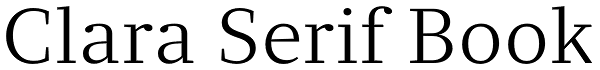 Clara Serif Book Font