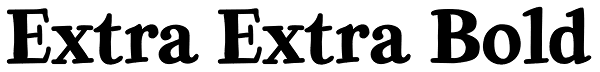 Extra Extra Bold Font