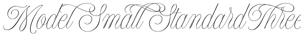 Model Small Standard Three Font