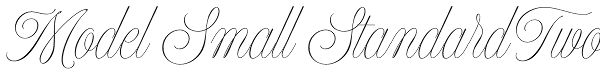 Model Small Standard Two Font