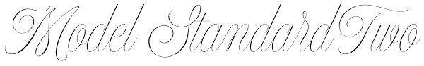 Model Standard Two Font