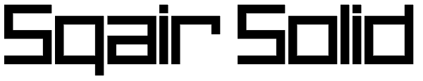 Sqair Solid Font