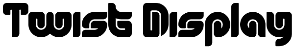 Twist Display Font