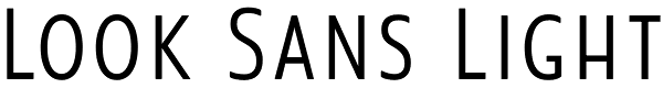 Look Sans Light Font