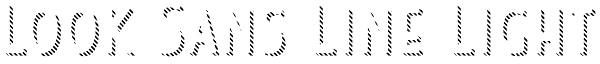 Look Sans Line Light Font