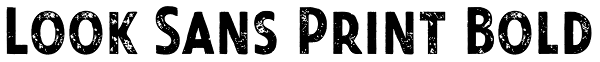Look Sans Print Bold Font