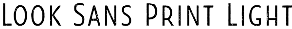 Look Sans Print Light Font