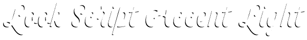 Look Script Accent Light Font
