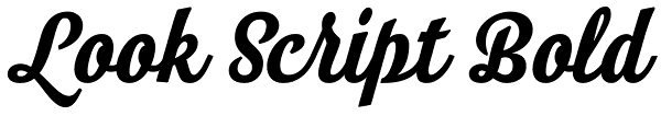 Look Script Bold Font
