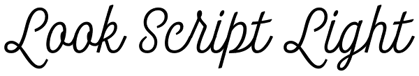 Look Script Light Font