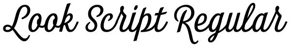 Look Script Regular Font