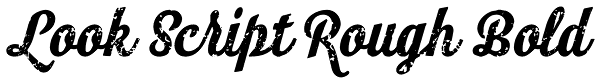 Look Script Rough Bold Font