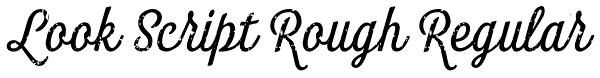 Look Script Rough Regular Font