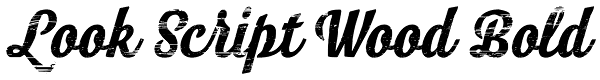 Look Script Wood Bold Font