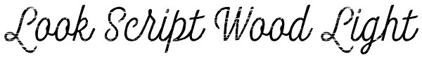 Look Script Wood Light Font