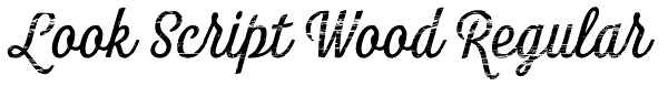 Look Script Wood Regular Font