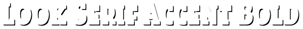 Look Serif Accent Bold Font