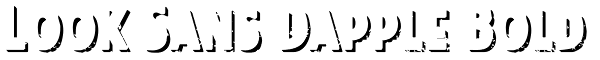 Look Sans Dapple Bold Font