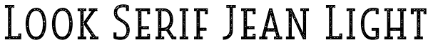 Look Serif Jean Light Font