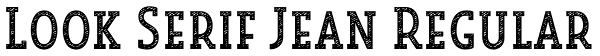 Look Serif Jean Regular Font