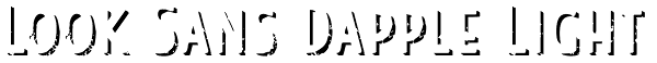 Look Sans Dapple Light Font