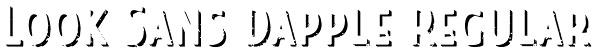 Look Sans Dapple Regular Font